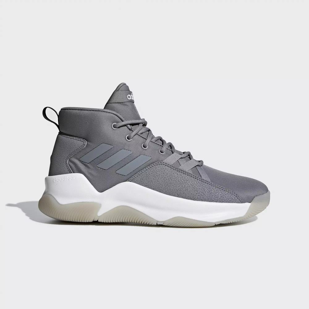 Adidas Streetfire Tenis De Basketball Grises Para Hombre (MX-21787)